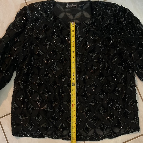 Vintage, sequence jacket, hook and eye closures - Picture 12 of 15